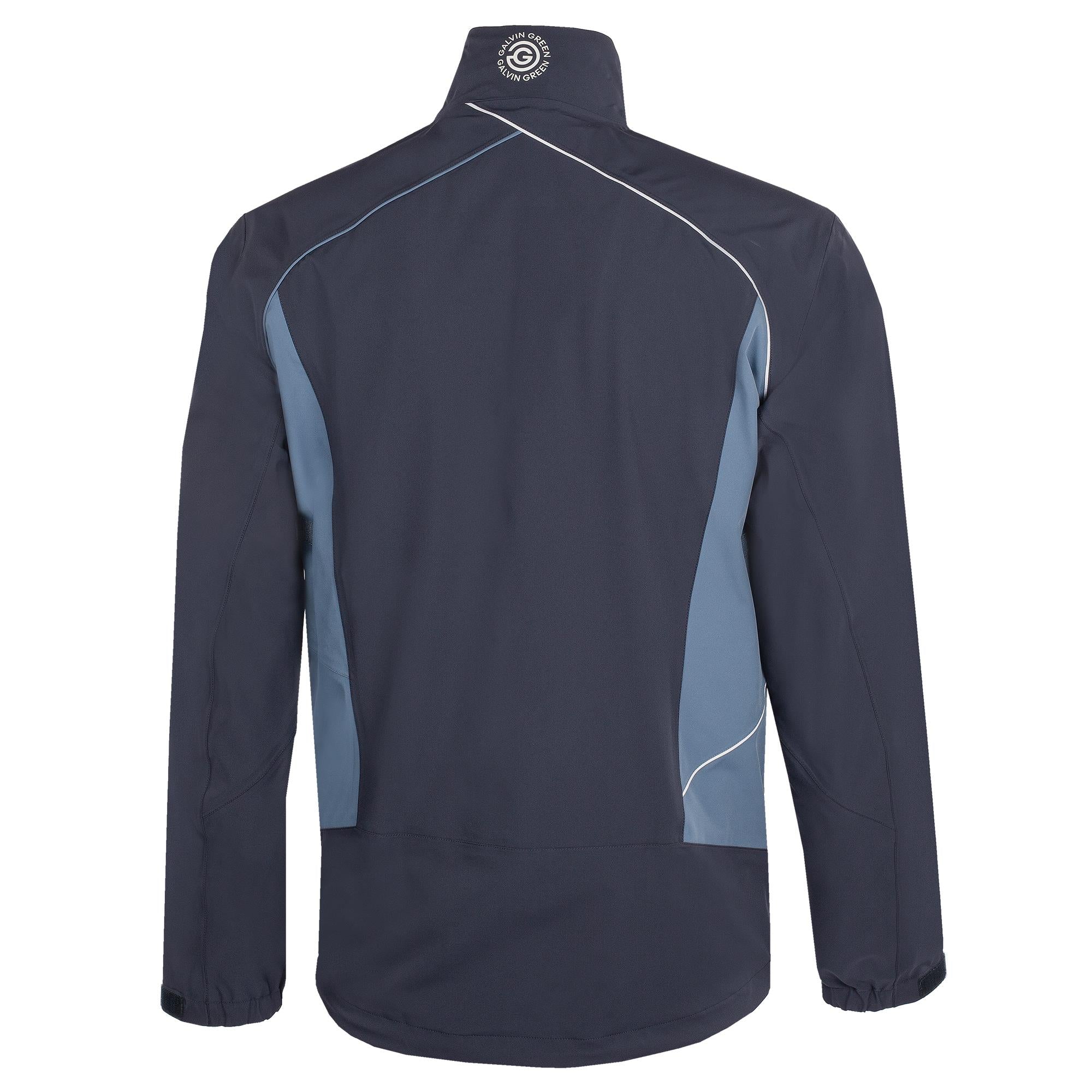 Galvin Green Ames Dryvr Pertex Mens Waterproof Golf Jacket Navy/Moonlight Blue